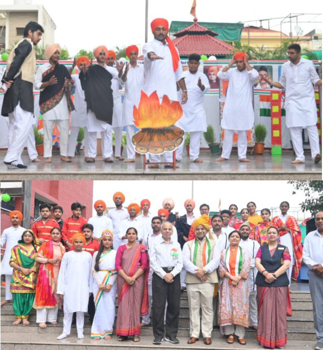 Honored students who presented choreography on Shaheed-e-Azam Bhagat Singh